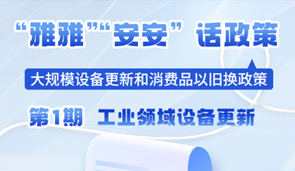 ?“雅雅”“安安”話政策丨工業領域設備更新